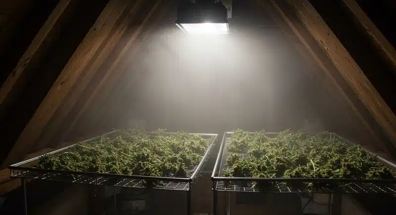 En los cultivos hidropónicos de cannabis, un secado adecuado es esencial para evitar la proliferación de hongos y otros microorganismos.