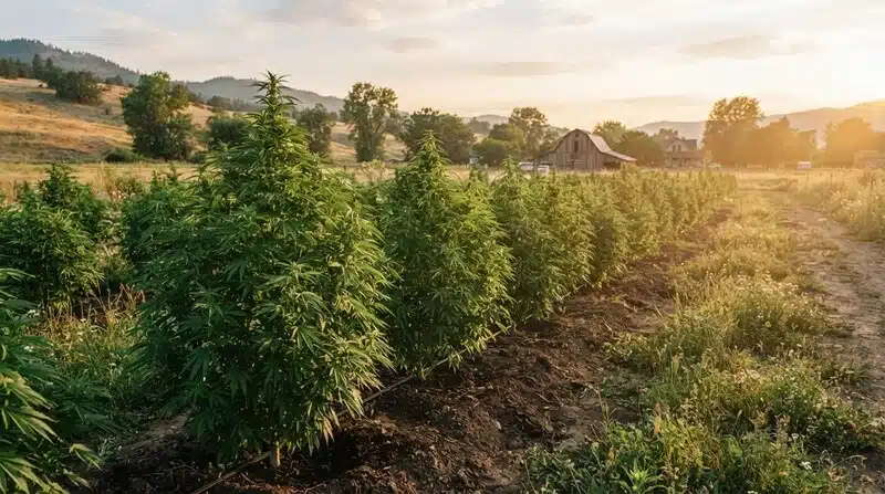 Cultivo exterior con variedades seleccionadas para elegir semillas para una cosecha libre de contaminación.